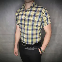 پیراهن مردانه چهار خانه - ژوبیس