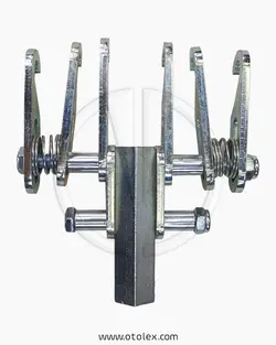 چنگک صافکاری دو طرفه فولاد با آبکاری کروم مدل Rake-mn2