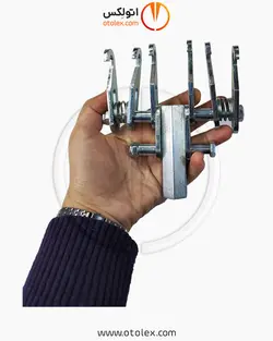 چنگک صافکاری دو طرفه فولاد با آبکاری کروم مدل Rake-mn2