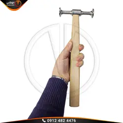 چکش فولادی صافکاری دو سر گرد پایه بلند