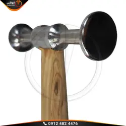 چکش فولادی صافکاری دو سر گرد پایه بلند