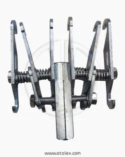 چنگک پنجه ای صافکاری دو طرفه فولاد با آبکاری کروم مدل Rake-AT2