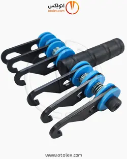 چنگک صافکاری فولاد با آبکاری کربن مدل Rake-K5