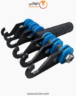 چنگک صافکاری فولاد با آبکاری کربن مدل Rake-K5
