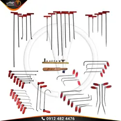 میله صافکاری PDR پروکرفت 53 پارچه با 12 میله دسته چرخان
