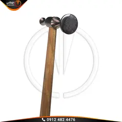 چکش فولادی صافکاری کوتاه یکسر مربعی و یک سر گرد
