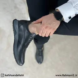 کفش طبی مردانه چرم طبیعی مدل فرشاد