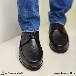 کفش طبی مردانه مدل گارسیا بندی ( چرم طبیعی )