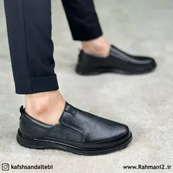 کفش طبی مردانه چرم طبیعی مدل آرتان
