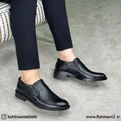 کفش طبی مردانه چرم طبیعی مدل رویال کشی