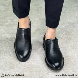 کفش طبی مردانه چرم طبیعی مدل رویال کشی