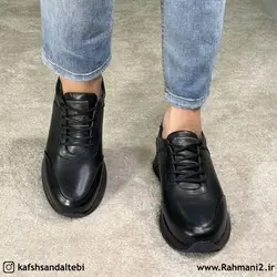 کفش طبی مردانه مدل مونیخ چرم طبیعی