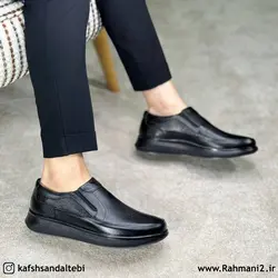 کفش طبی مردانه چرم طبیعی مدل شیکاگو