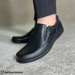 کفش طبی مردانه چرم طبیعی مدل 600