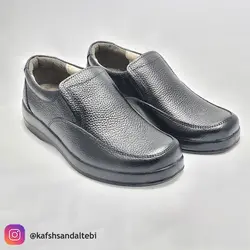 کفش طبی مردانه چرم طبیعی مدل 2018