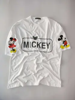 تیشرت لانگ نخ پنبه طرح Mickey ( کد 1141) قواره دار - روجامد