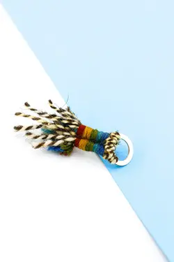 جا کلیدی پشم رنگی 2 تکه ریس با حلقه مس  از برند رض ریس