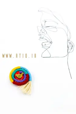 سنجاق سینه حلزونی رنگی رنگی از برند کاچوک