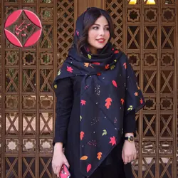 شال و روسری کد 2474-طرح برگریزان بلوط