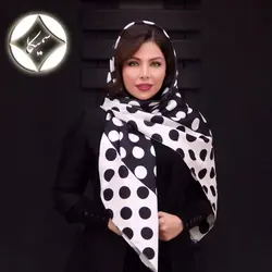شال و روسری کد 2537- طرح توپ توپی