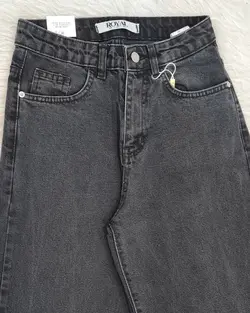 شلوار بگ ذغالی زنانه جین قد 107 &mdash; AmirVIP