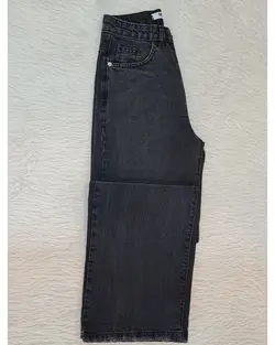 شلوار بگ ذغالی زنانه جین قد 107 &mdash; AmirVIP