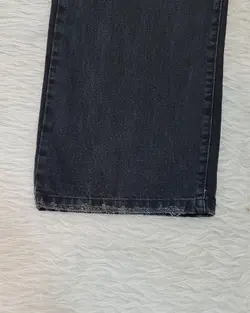 شلوار بگ ذغالی زنانه جین قد 107 &mdash; AmirVIP