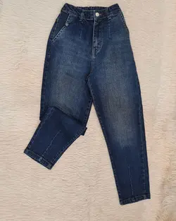 شلوار مام فیت ابی تیره — AmirVIP