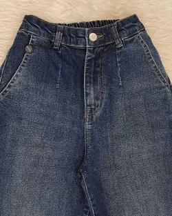 شلوار مام فیت ابی تیره — AmirVIP