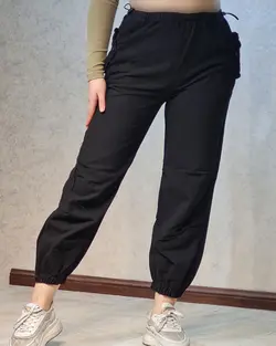 شلوار اسلش لینن مشکی — AmirVIP