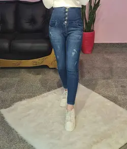 شلوار جین گن دار سورمه ای &mdash; AmirVIP