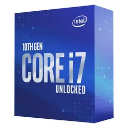 خرید قیمت پردازنده مرکزی اینتل مدل Core i7-10700F سری Comet Lake هشت هسته ای سرعت 2.9 گیگاهرتز با سوکت 1200 LGA با توان مصرفی 65 وات - آترا کامپیوتر