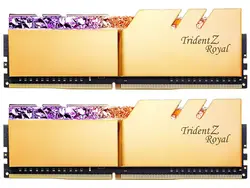 خرید قیمت رم دسکتاپ DDR4 جی اسکیل سری Trident Z Royal RGB GOLD دو کاناله 4000 مگاهرتز CL18 ظرفیت 16 گیگابایت - آترا کامپیوتر
