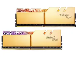 خرید قیمت رم دسکتاپ DDR4 جی اسکیل سری Trident Z Royal RGB GOLD دو کاناله 4000 مگاهرتز CL18 ظرفیت 16 گیگابایت - آترا کامپیوتر