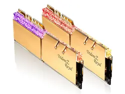 خرید قیمت رم دسکتاپ DDR4 جی اسکیل سری Trident Z Royal RGB GOLD دو کاناله 4000 مگاهرتز CL18 ظرفیت 16 گیگابایت - آترا کامپیوتر