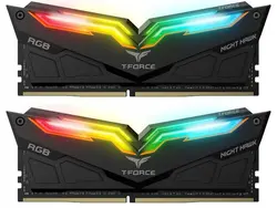 خرید قیمت رم دسکتاپ DDR4 تیم گروپ سری NIGHT HAWK RGB دو کاناله 3200 مگاهرتز CL16 ظرفیت 16 گیگابایت - آترا کامپیوتر