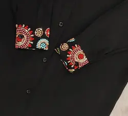 مانتو پولک دوزی و خامه دوزی بابوس