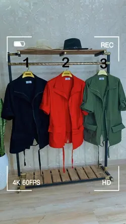 کت لنین رنگین کمان زیپ دار