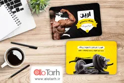 طرح کارت ویزیت باشگاه بدنسازی لایه باز