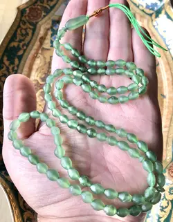تسبیح شاه مقصود سبز اصل افغانستان کد 5038