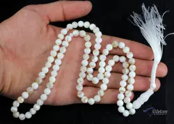 تسبیح 101 دانه سنگ صدف دریایی