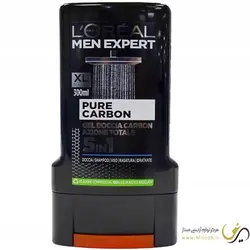ژل حمام مردانه لورال مدل پورکربن ۵ کاره PURE CARBON