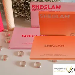 پالت شش رنگ رژگونه برند شیگلم مدل FLORAL FLUSH BLUSH