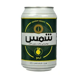 نوشیدنی مالت بدون الکل با طعم لیمو شمس - 330 میلی لیتر - قوطی