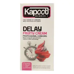 کاندوم مدل Delay Fruty Cream کاپوت - بسته 12 عددی