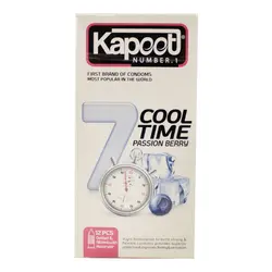 کاندوم مدل 7Cool Time کاپوت - بسته 12 عددی