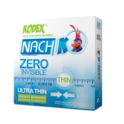 کاندوم تاخیری مدل Zero Invisible کدکس - بسته 3 عددی