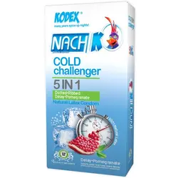 کاندوم تاخیری مدل Cold Challenger 5in1 کدکس - بسته 12 عددی