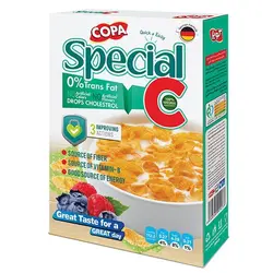 غلات صبحانه با طعم کاکائویی بر پایه گندم و برنج کوپا - 300 گرم