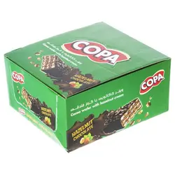 ویفر کاکائویی با کرم فندقی کوپا بسته 30 عددی